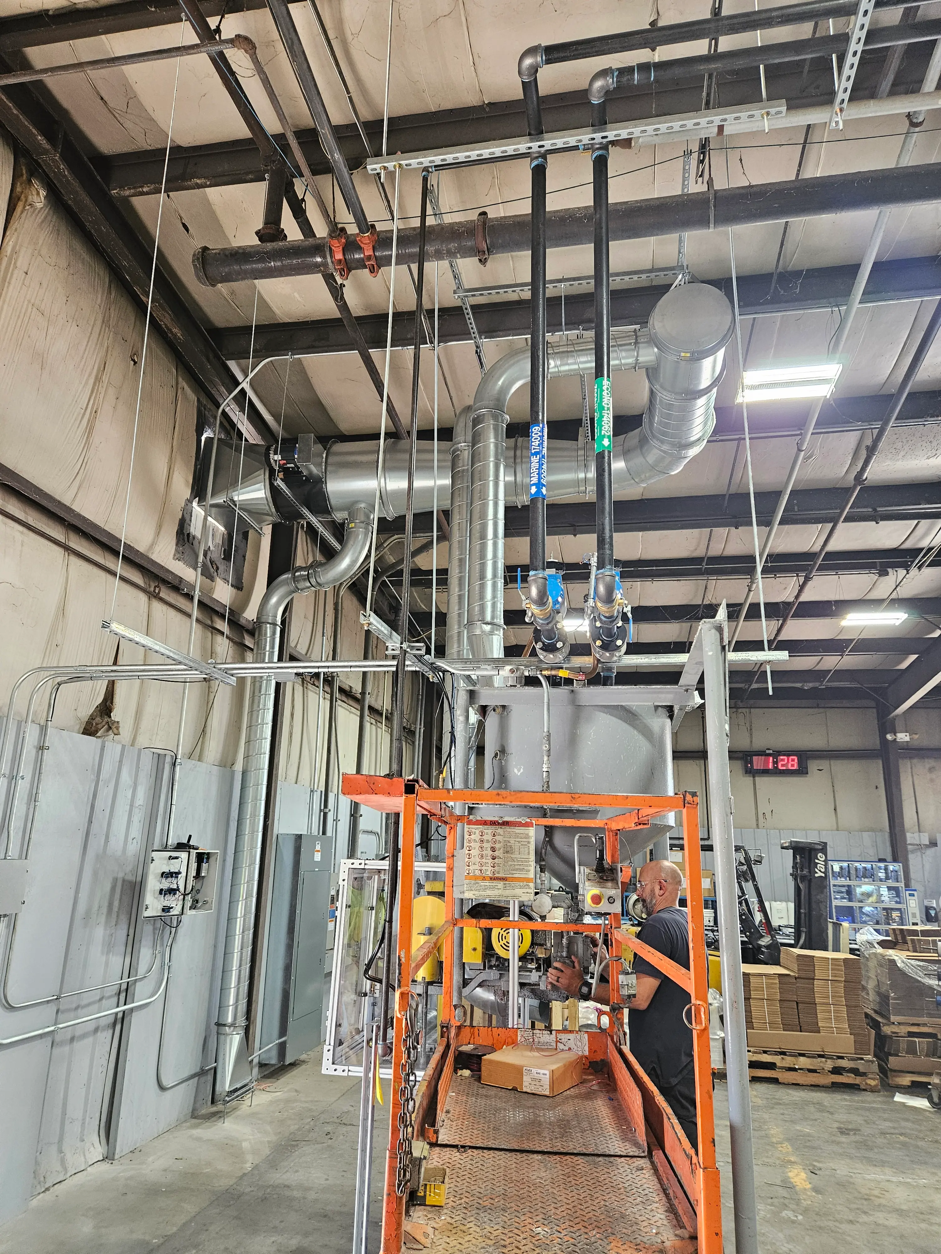 HVAC ductwork installation