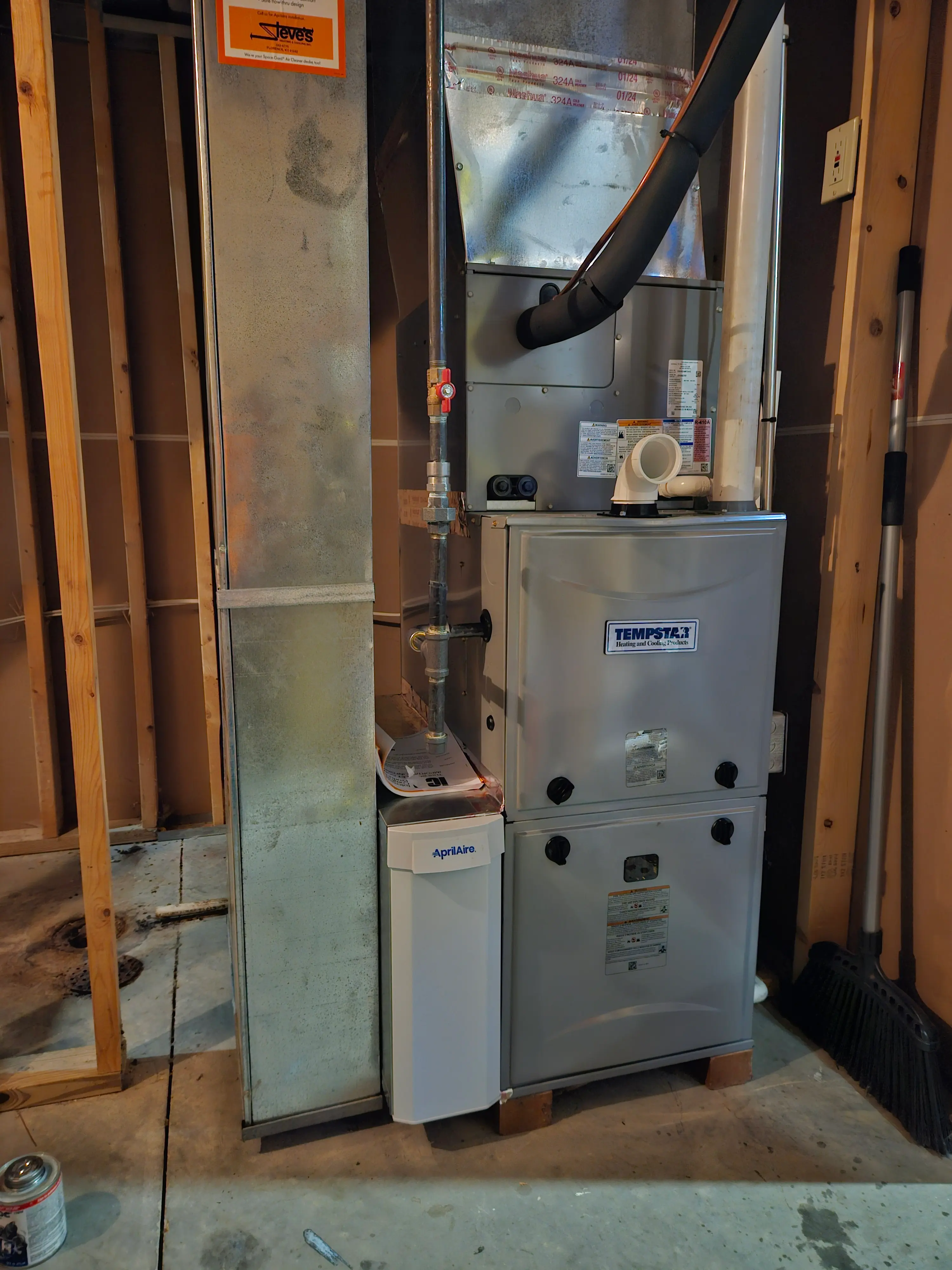 Gas furnace installation by Renew Mechanical
